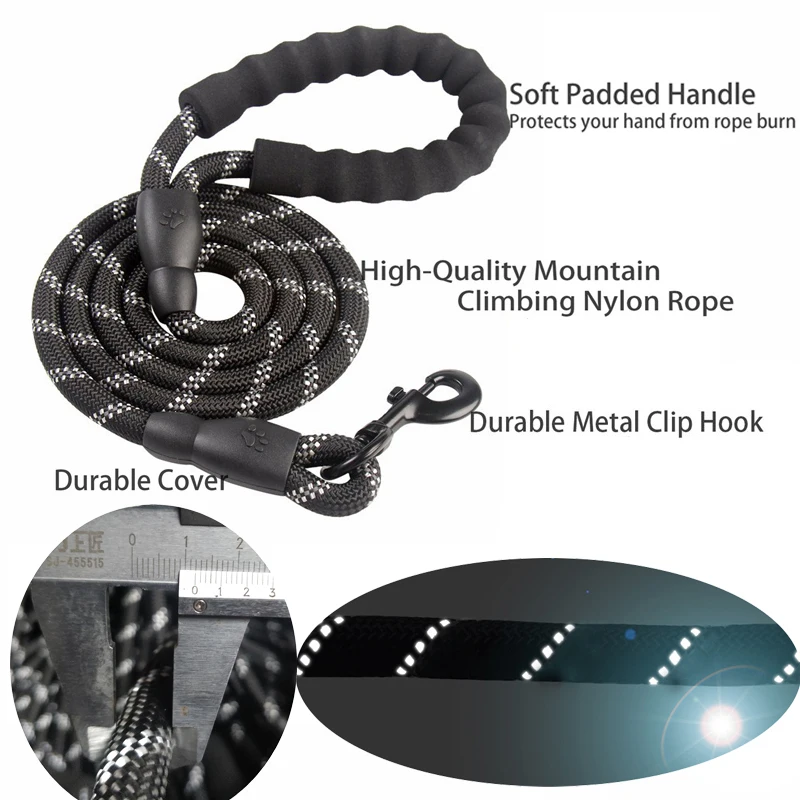1.5M/2M/3M 대형 개 밧줄 라운드 1.2CM 나 - Retractable Dog Leash 리뷰 및 가격